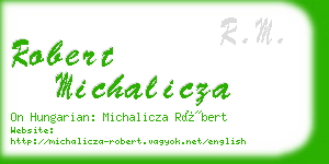 robert michalicza business card